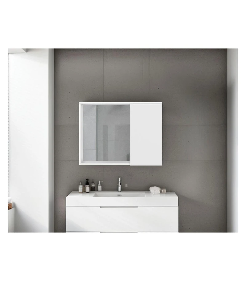 Depot E-shop Nome Medicine Cabinet with Interior Storage Compartments, White