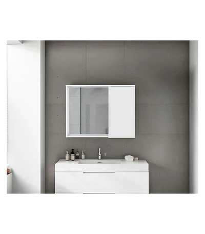 Depot E-shop Nome Medicine Cabinet with Interior Storage Compartments, White