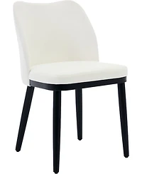 gaomon Linen Dining Chairs Set of 4, Upholstered Side Chairs with Padded Seat & Wood Legs