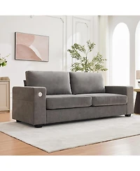 gaomon 90" Oversized Mid-Century Chenille Cloud Couch