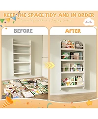 Rainsken 4-Tier Kids Bookshelf