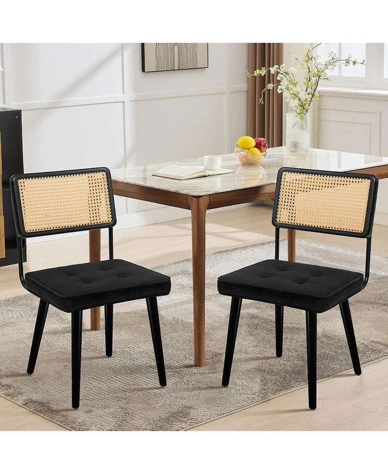 gaomon Rattan Dining Chairs Set of 2