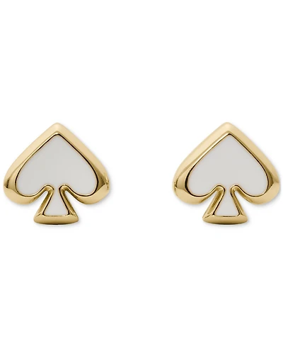 kate Spade new york Gold-Tone Brass Enamel Stud Earrings