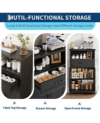 gaomon Bathroom Storage Cabinet,Farmhouse Cabinet for Kitchen, Living Room, Entryway, Set of 2