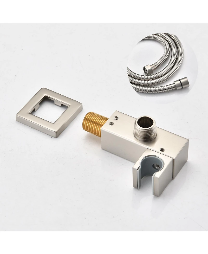 Busdays Ceiling Mounted Shower System Combo Set with Handheld and 10"Shower head