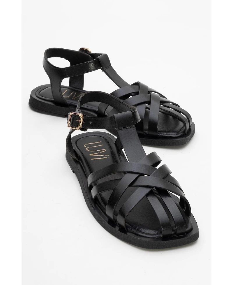 Forever & Always Shoes Women's Andres Leather Sandal