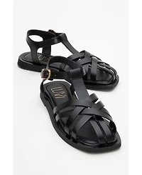 Forever & Always Shoes Women's Andres Leather Sandal