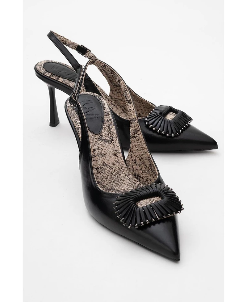 Prologue Shoes Women's Spera Buckled Pointed Toe Pump