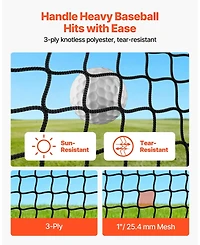 Mecale 10 x 10 x 10 Ft Golf Practice Cage with Targets