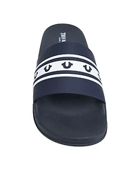 True Religion Men's Snoop Colorblock Logo Pool Slide