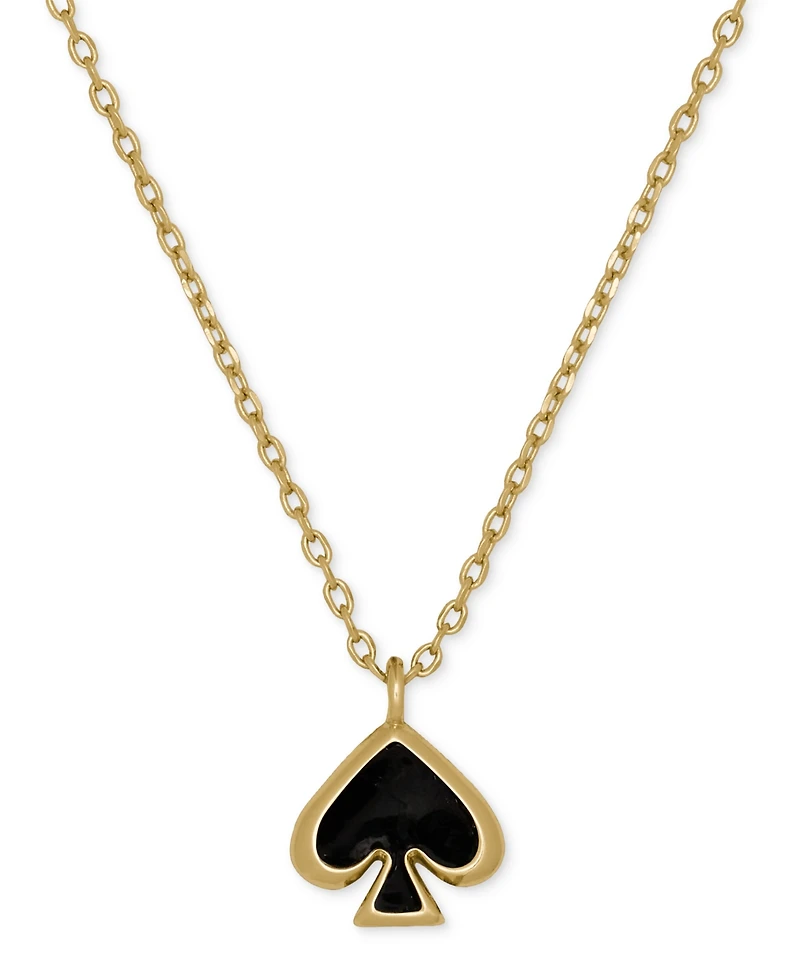 kate Spade new york Gold-Tone Brass Enamel Mini Pendant Necklace
