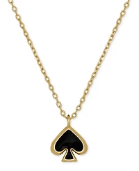 kate Spade new york Gold-Tone Brass Enamel Mini Pendant Necklace