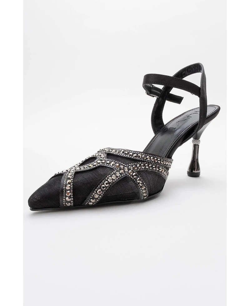 Prologue Shoes Women's Volby Embellished Pointed Toe Pump