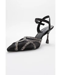 Prologue Shoes Women's Volby Embellished Pointed Toe Pump