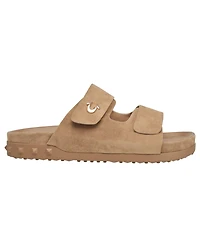 True Religion Men's Sean Double Strap Metal Logo Sandal