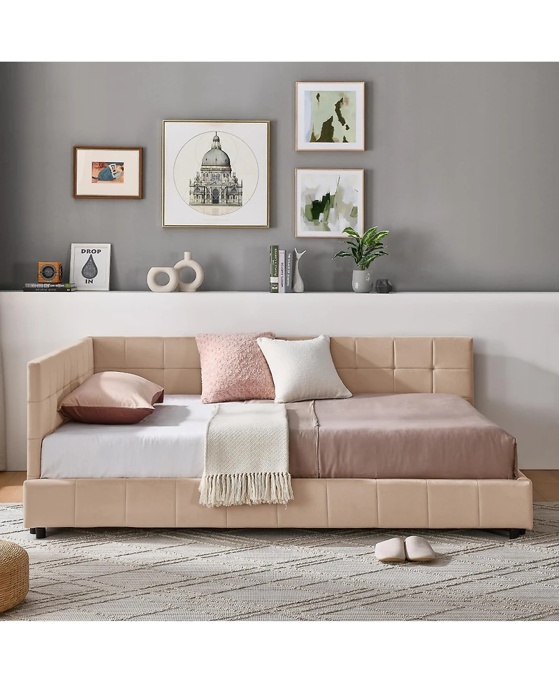 flynama Tufted Daybed Backrest Armrest