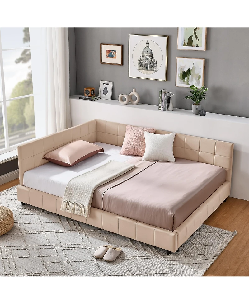 flynama Tufted Daybed Backrest Armrest