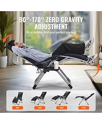 Gouun Zero Gravity Reclining Lounge Chair with Cushion and Headrest