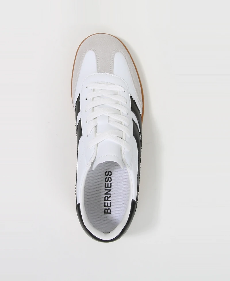 Berness Women's Lilliann Mixed Panel Lace-Up Sneakers