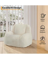 gaomon Bean Bag Chairs for or Adults Teens, Large Bean Bag Sofa Chairs with Filling for Basement, Living Room, Game Room