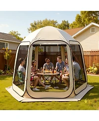 Mecale Pop-Up Screen House Tent for 4-8 People