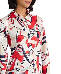 Jones New York Women's Collared Polyester Blouse