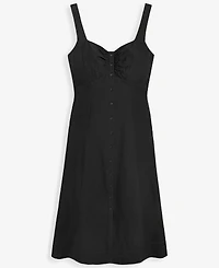 On 34th Women's Cotton Sweetheart-Neck Button-Front Midi Dress, Macy's Exclusive