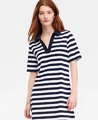 On 34th Women's Terry Relaxed Polo Dress, Macy's Exclusive