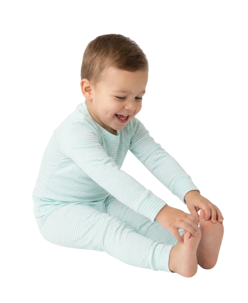 Motette Baby Boys Cloud Stripe Pajama Set