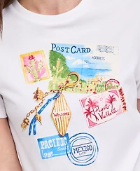 On 34th Women's Paradise Postcard Graphic T-Shirt, Macy's Exclusive