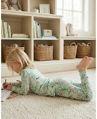 Motette Baby Girls Sage Blossom Pajama Set