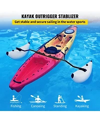 Mecale Kayak Outrigger Stabilizers Kit with Inflatable Pvc Floats
