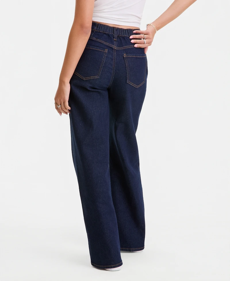Celebrity Pink Juniors' Mandy Elastic-Waist Jeans