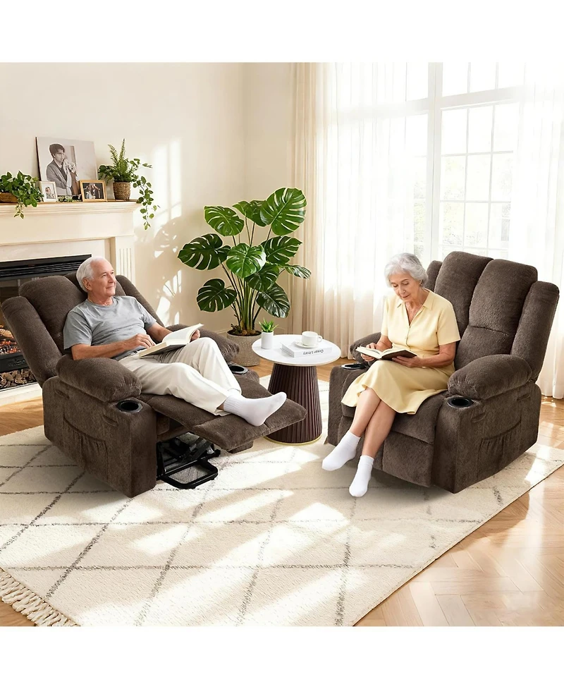 gaomon Oversized Power Lift Recliner Chair for Elderly,Adjustable Lay Flat Lift Chair Electric Recliner Chairs with Massage and Heat,for Living Room