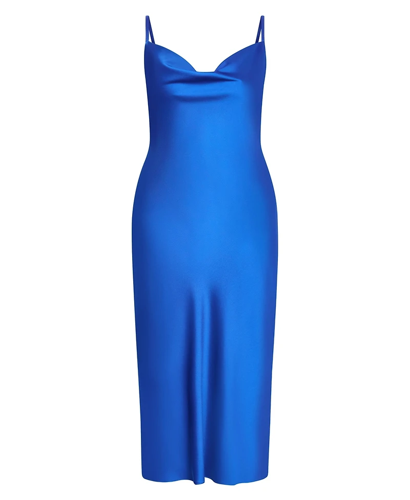 City Chic Women's Sadie Satin Slip Dress