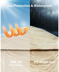 Mecale 1-Room Foldable Camping Shower Tent with Carry Bag