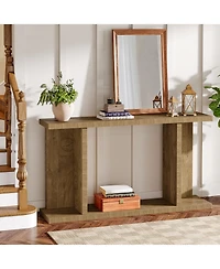 Tribesigns 55" Console Table, Framhouse Entryway Table, Living Room & Sofa Table