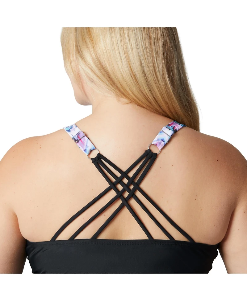 Free Country Plus Notch Front Tankini Top