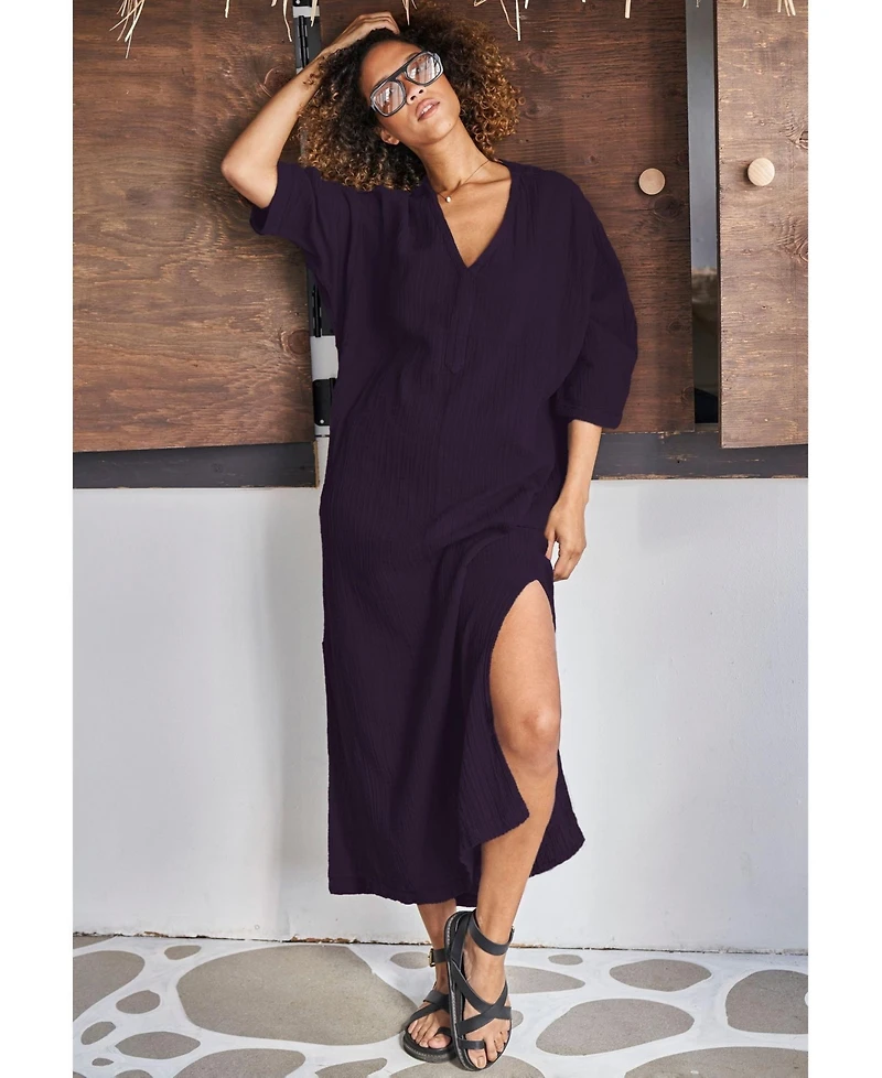 Ocean+Main Women's Gauze Arc Seam Caftan