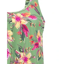 Lascana Women's Tropical Print Oversized Tankini Swimsuit Top