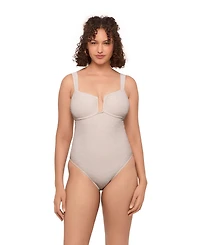 S3 Apparel Women's Sculpting Novelty Sweetheart U-Wire One-Piece Swimsuit - Coquette Basket Weave