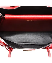 Pre-Owned Prada Large Cuir Double Tote Saffiano Leather