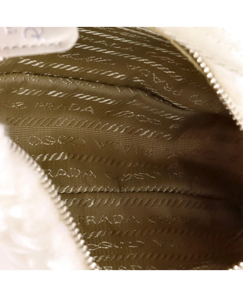 Pre-Owned Prada Mini Re-Edition 2000 Hobo Cashmere