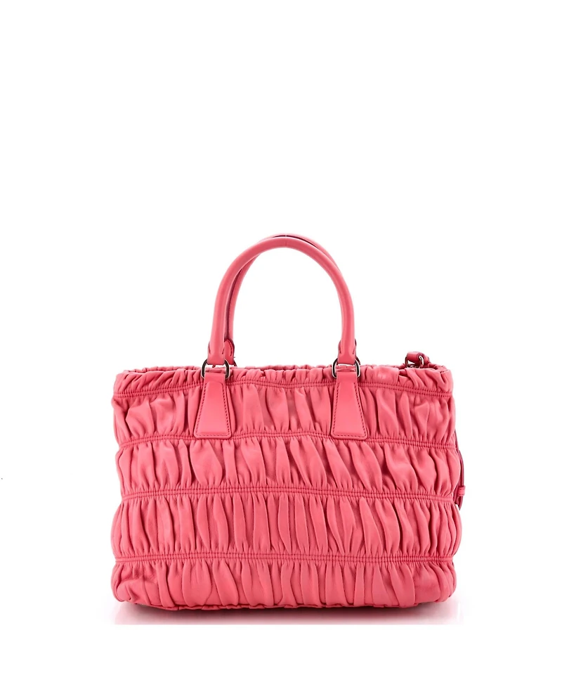 Pre-Owned Prada Small Gaufre Convertible Tote Nappa Leather