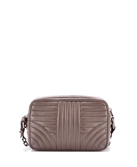 Pre-Owned Prada Small Camera Bag Embellished Diagramme Quilted Leather