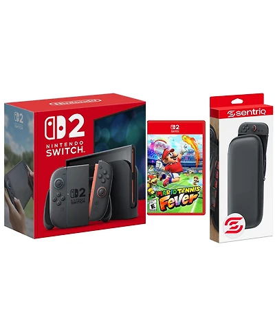 Nintendo Switch 2 Video Game Console with Mario Tennis Fever and Protective Case Bundle