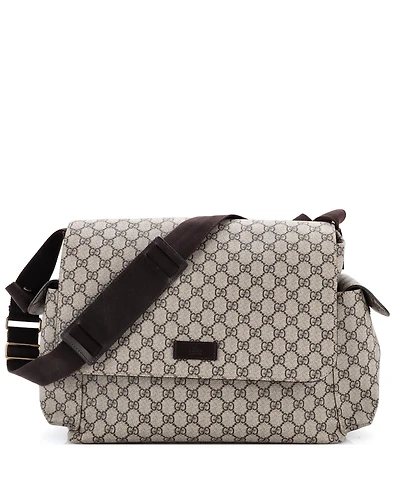 Pre-Owned Gucci Diaper Bag Gg Coated Canvas