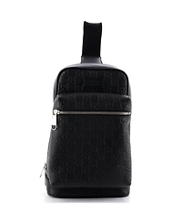 Pre-Owned Gucci Small Signature Slim Crossbody Bag Guccissima Leather