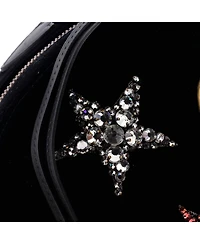 Pre-Owned Gucci Small Gg Marmont Backpack Embellished Matelasse Velvet