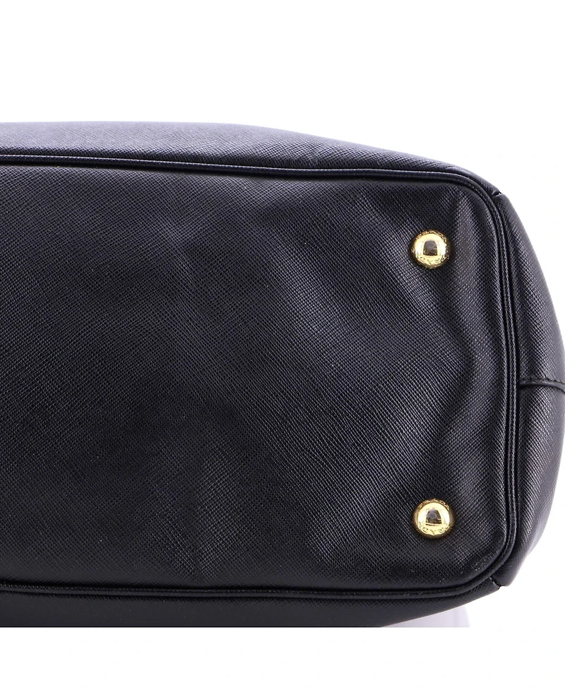 Pre-Owned Prada Large Double Zip Lux Tote Saffiano Leather